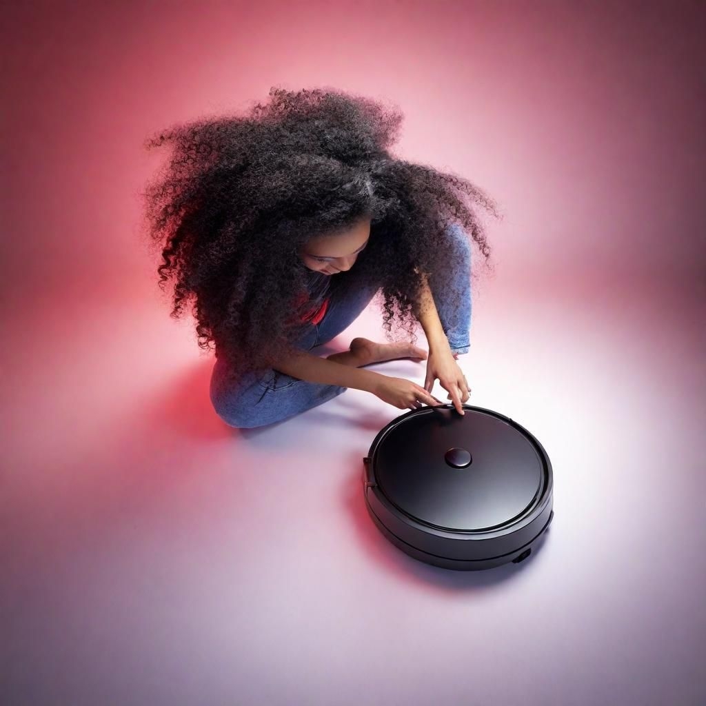 A robotic vacuum cleaner